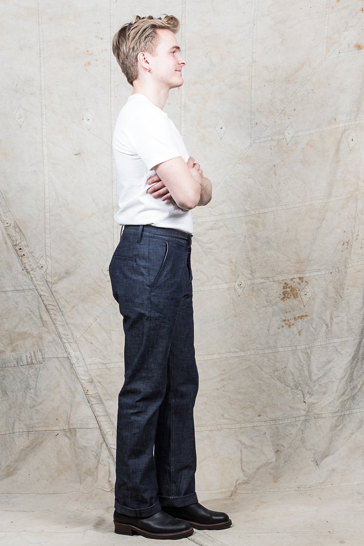 Indigofera Quinn Pants Military Chambray