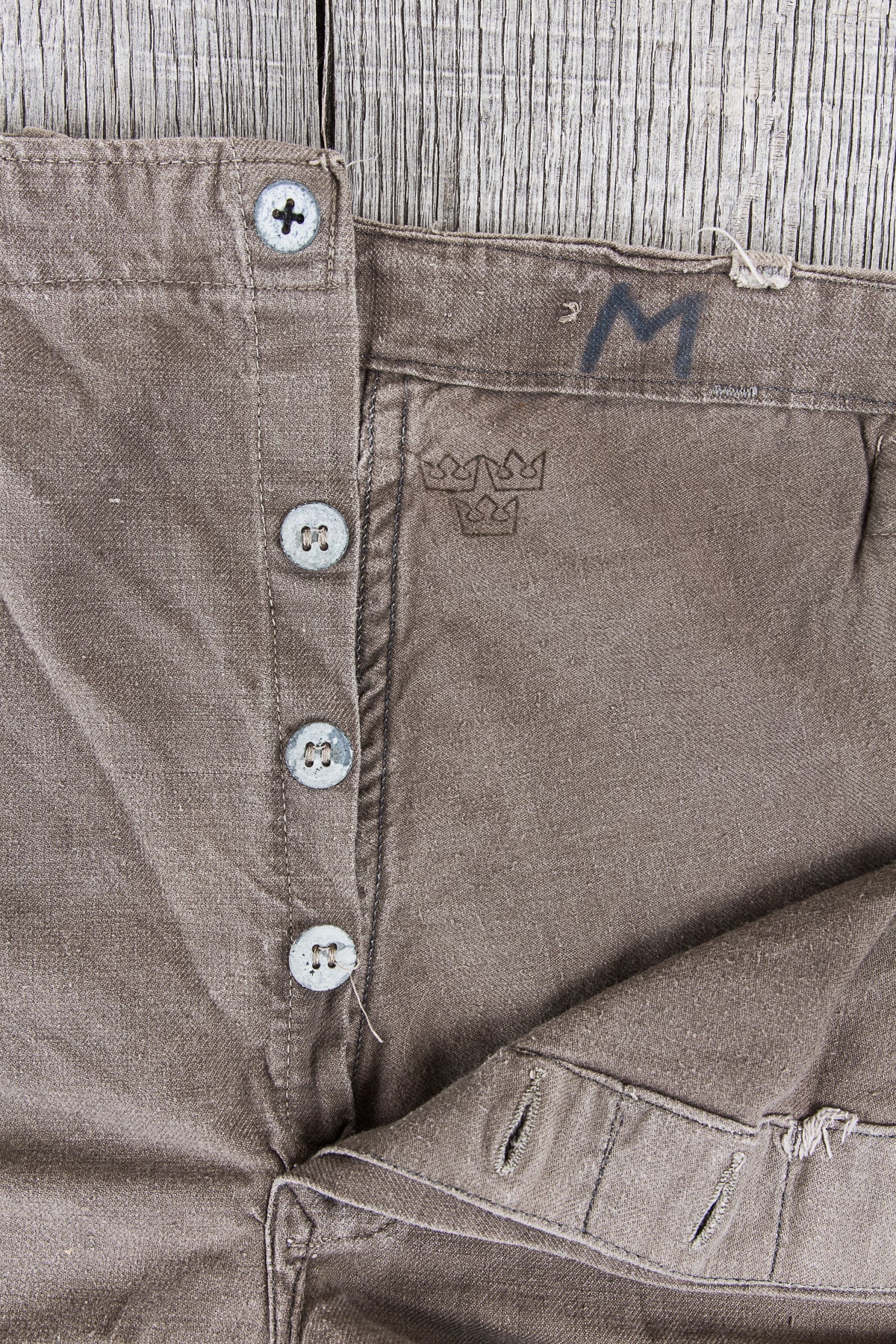 Vintage 1940s / 50s Swedish Army Pants "Grötbyxor" No. 7