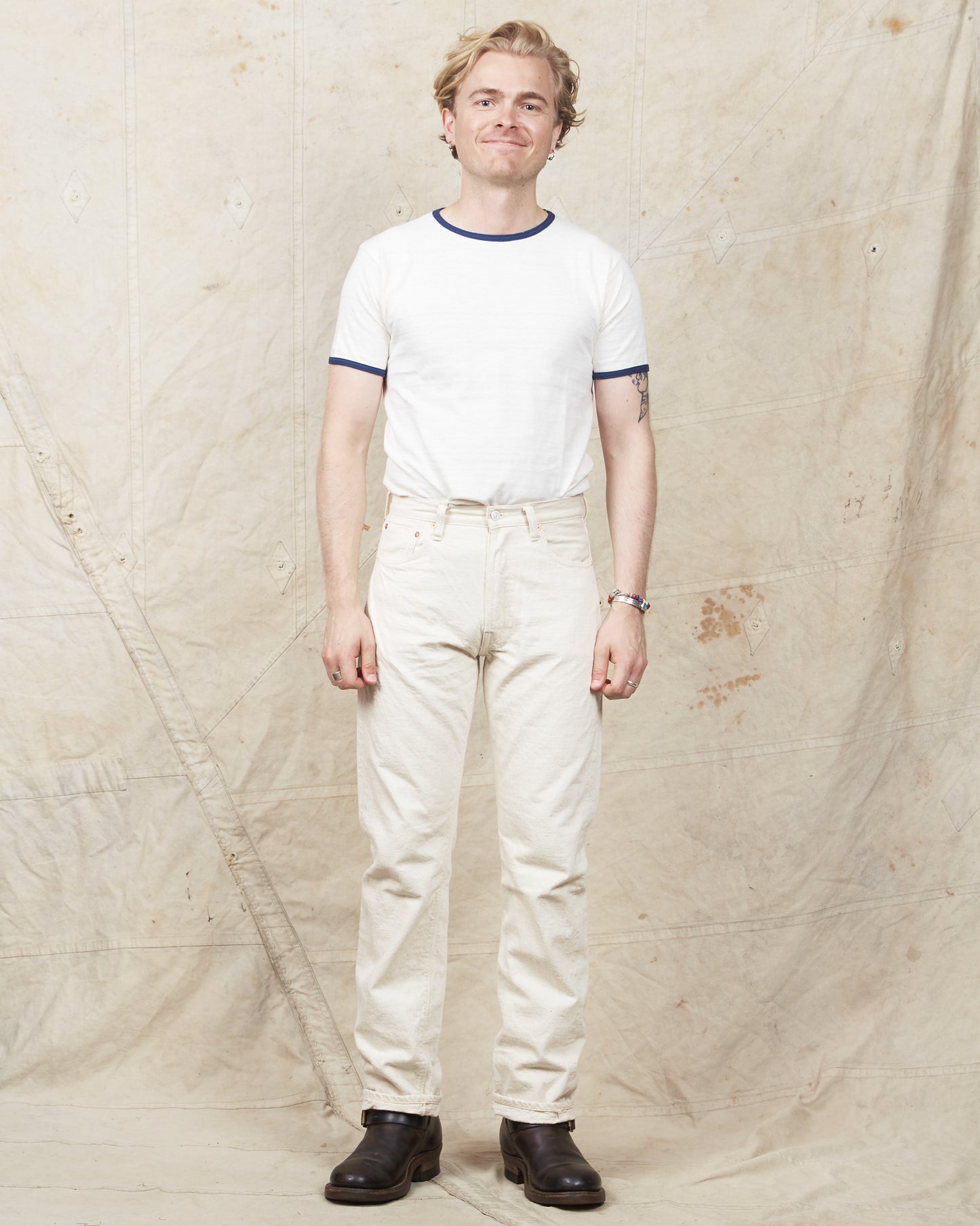 Warehouse & Co Lot 800xx Jeans One Wash Ecru