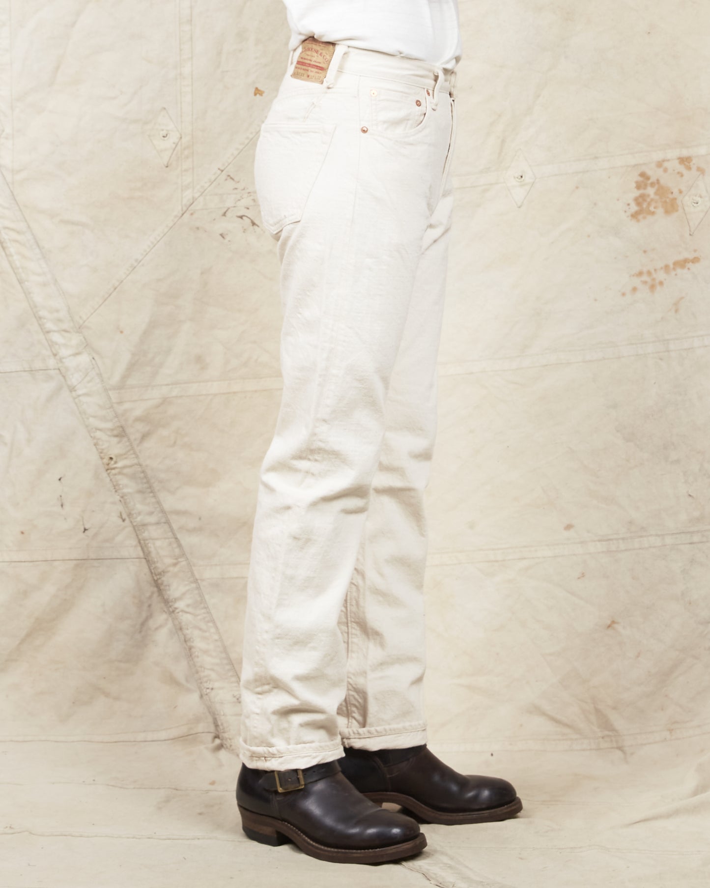 Warehouse & Co Lot 800xx Jeans One Wash Ecru