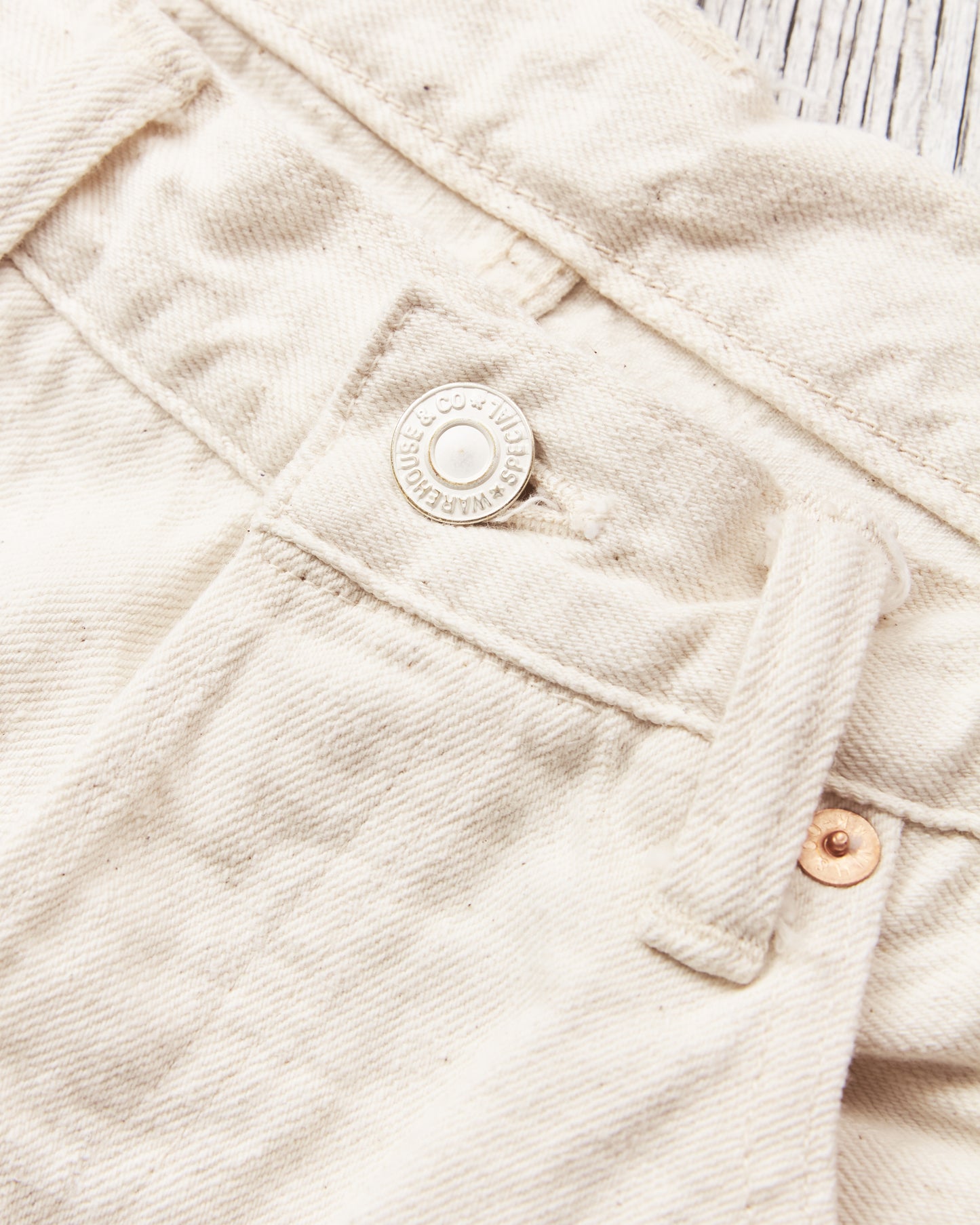 Warehouse & Co Lot 800xx Jeans One Wash Ecru