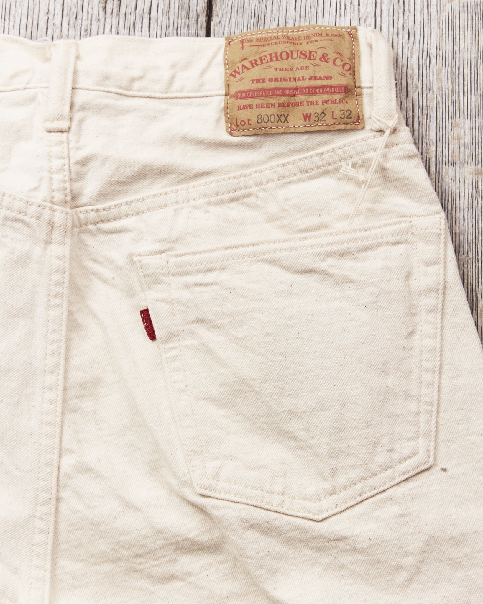 Warehouse & Co Lot 800xx Jeans One Wash Ecru – Second Sunrise