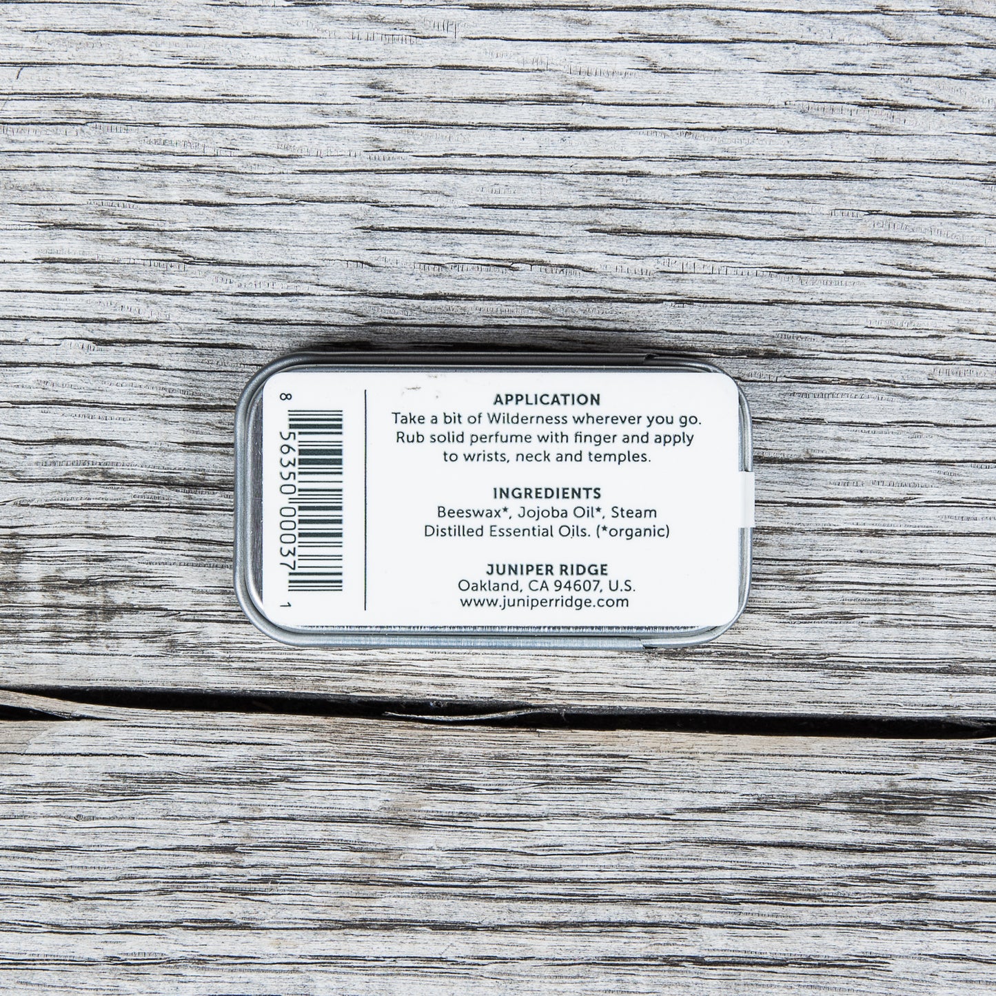 Juniper Ridge Organic Solid Perfume White Sage 5oz