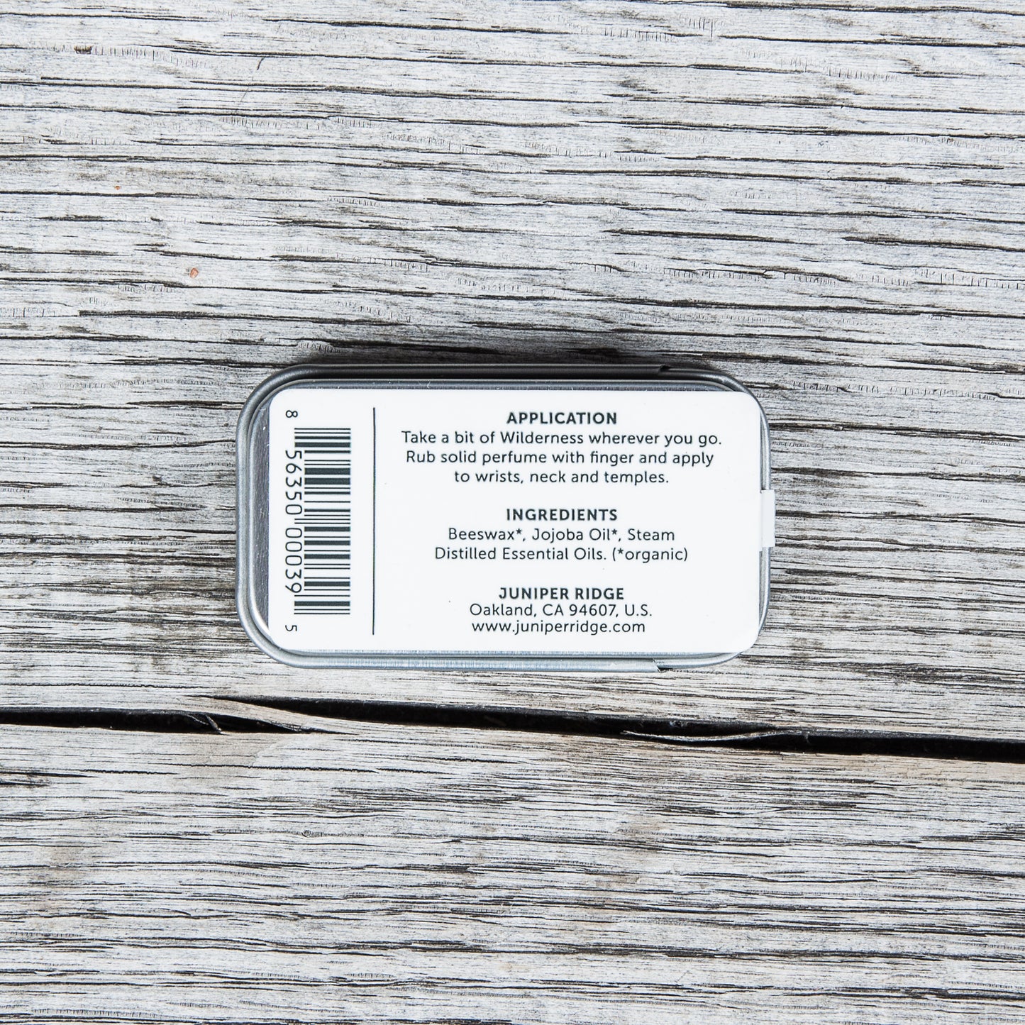 Juniper Ridge Organic Solid Perfume Coastal Pine 5oz