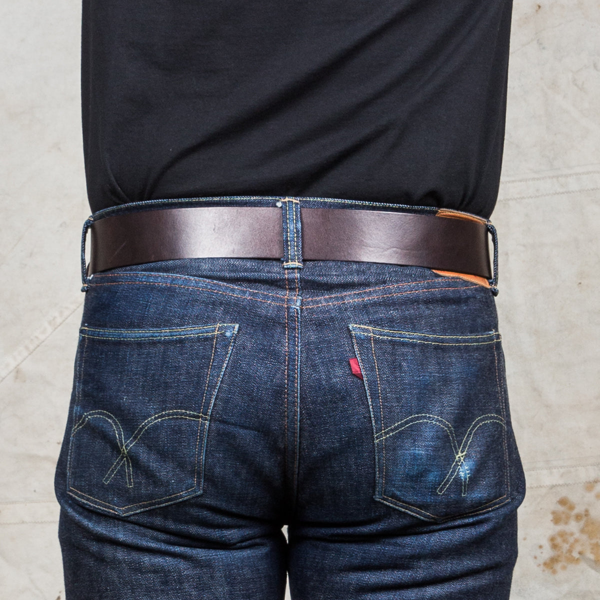 Indigofera Wayne Leather Belt Dark Brown