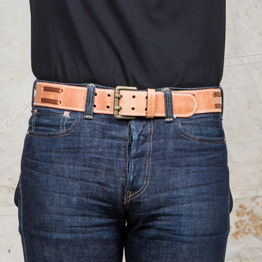 Indigofera Luke Leather Belt