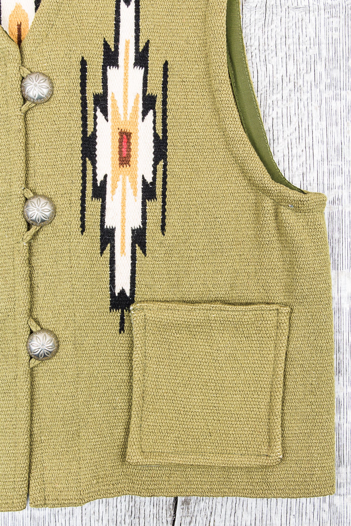 Vintage John R. Trujillo's Weaving House Chimayo Vest