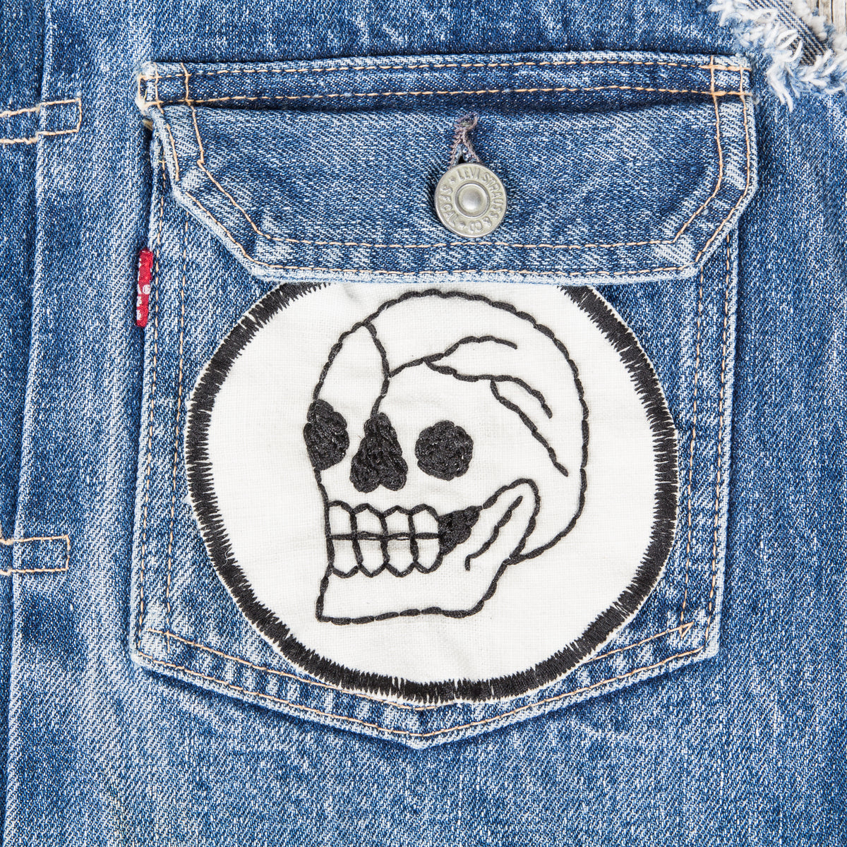 Embroidered Skull Patch