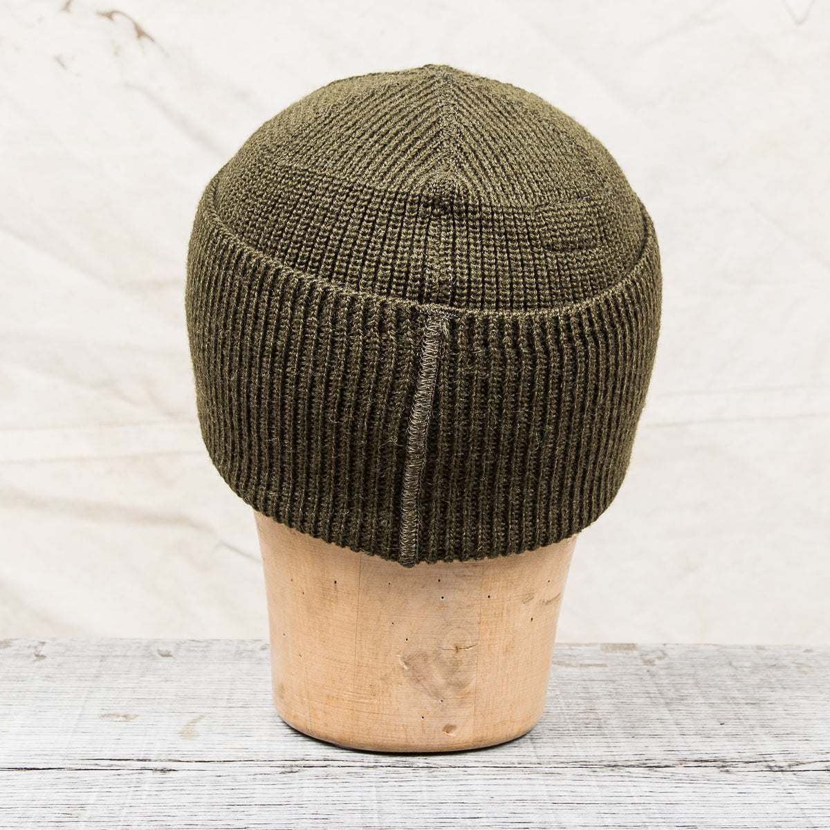 Papa Nui Cap Co. Seabees Watch Cap Olive Wool