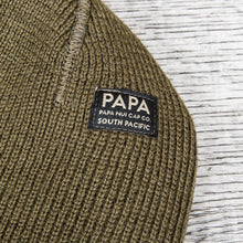 Papa Nui Cap Co. Seabees Watch Cap Olive Wool