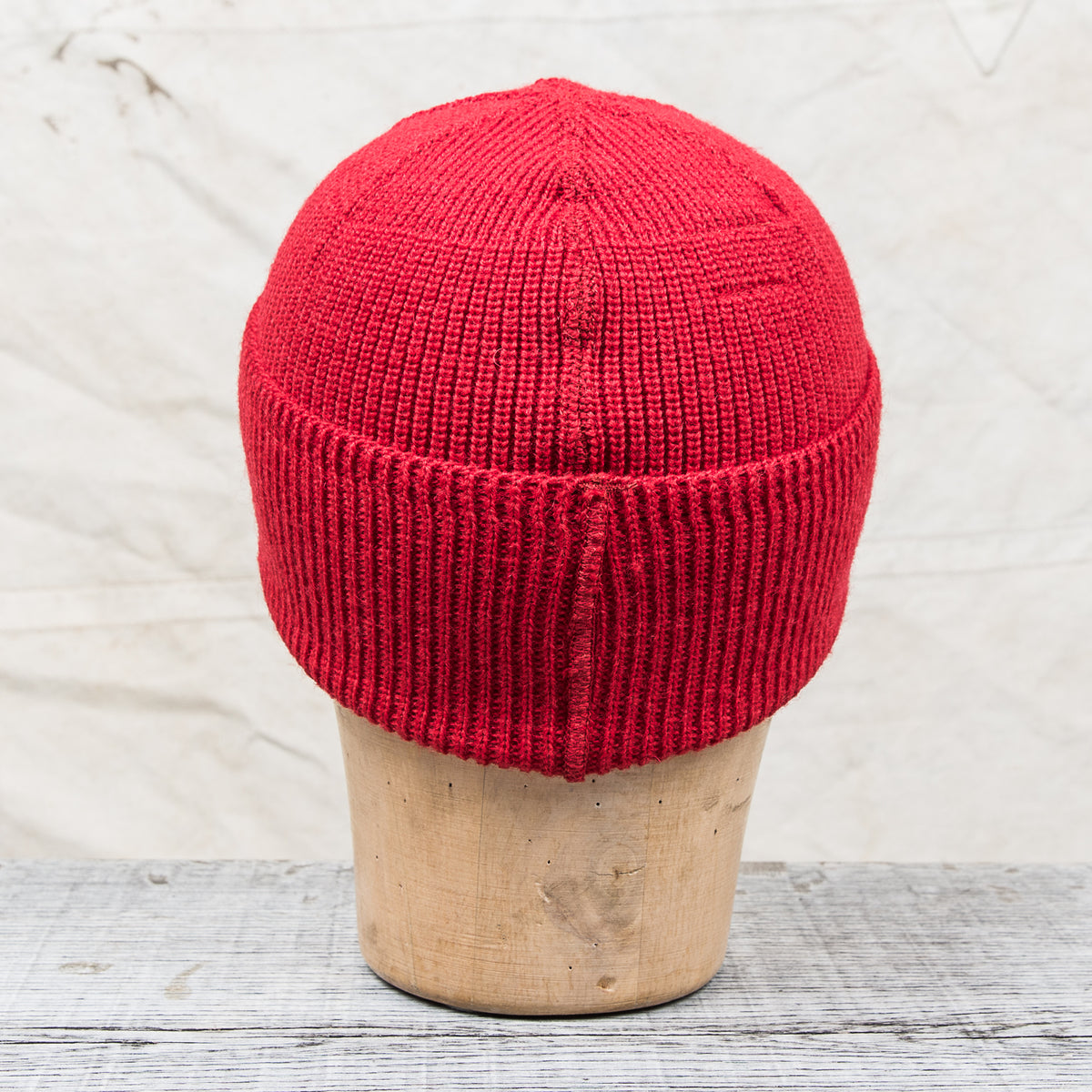 Papa Nui Cap Co. Arctic Research Watch Cap Red Wool