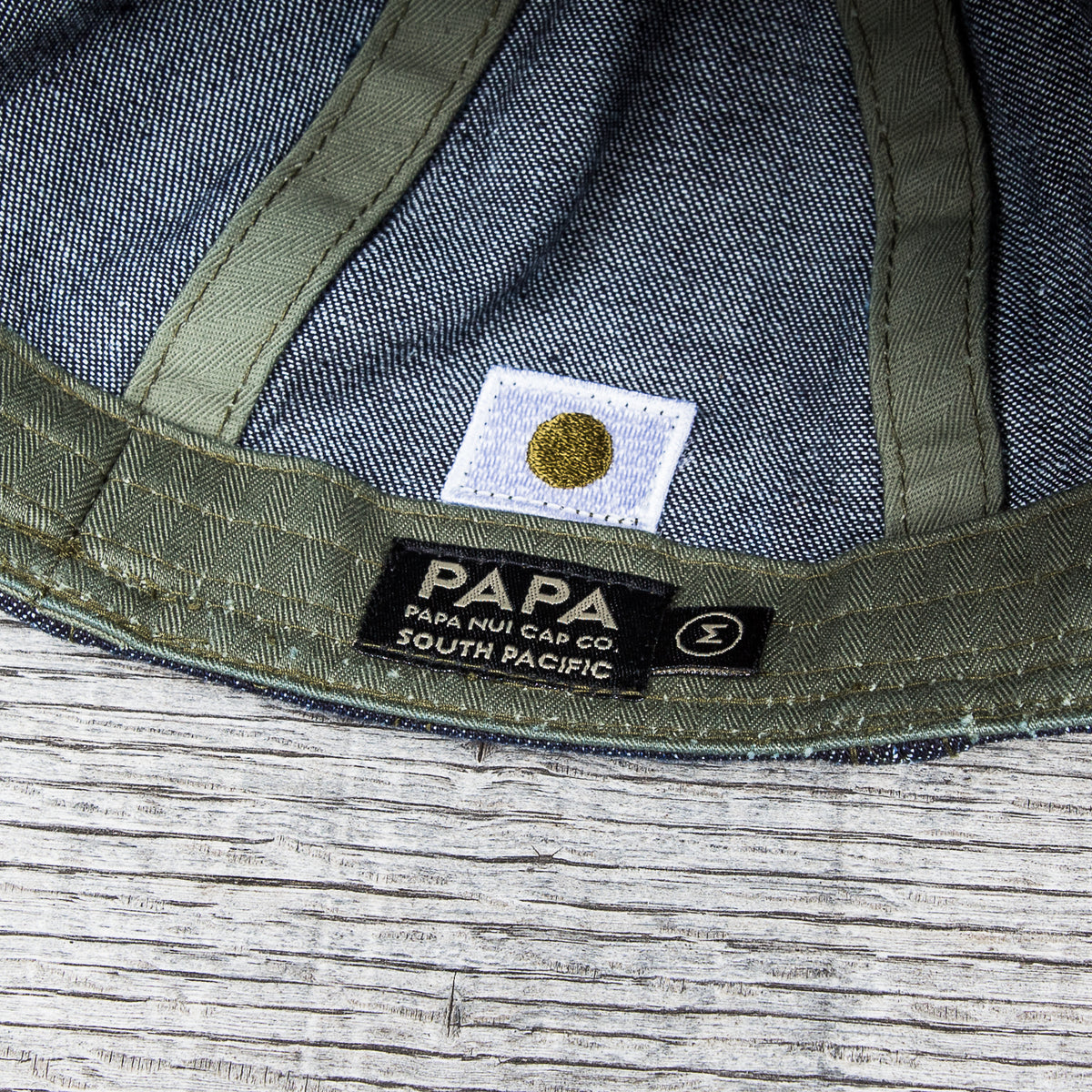 Papa Nui Cap Co. Grease Monkey Indigo A-3 Cap