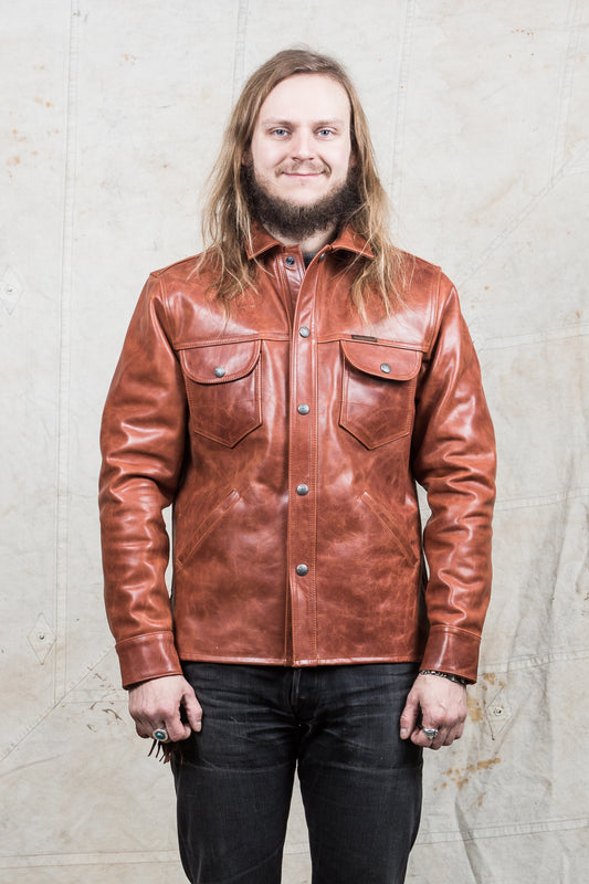 Indigofera Eagle Rising Horsehide Leather Jacket