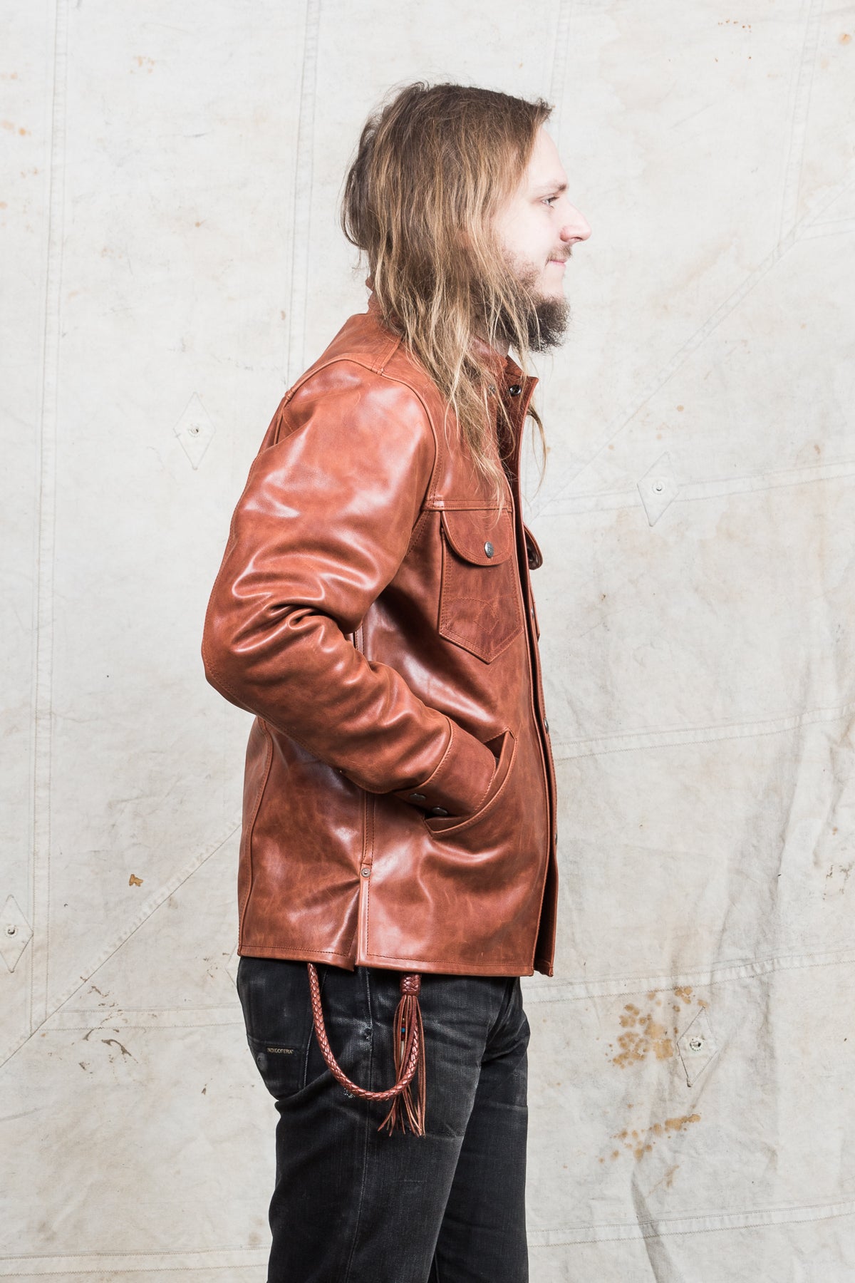 Indigofera Eagle Rising Horsehide Leather Jacket