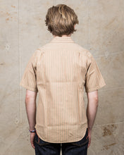 Sugar Cane & Co. Coke Stripe Short Sleeve Open Shirt