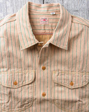 Sugar Cane & Co. Coke Stripe Short Sleeve Open Shirt