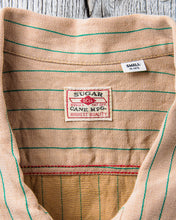 Sugar Cane & Co. Coke Stripe Short Sleeve Open Shirt