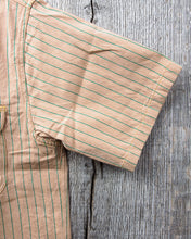 Sugar Cane & Co. Coke Stripe Short Sleeve Open Shirt