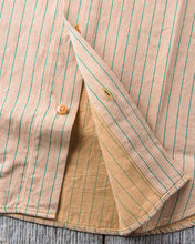 Sugar Cane & Co. Coke Stripe Short Sleeve Open Shirt