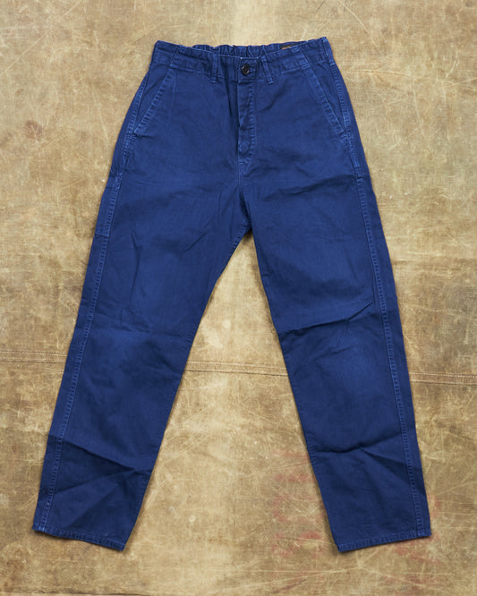 Second Hand OrSlow French Work Pants Navy HBT Twill Size EU XS / JPN 1