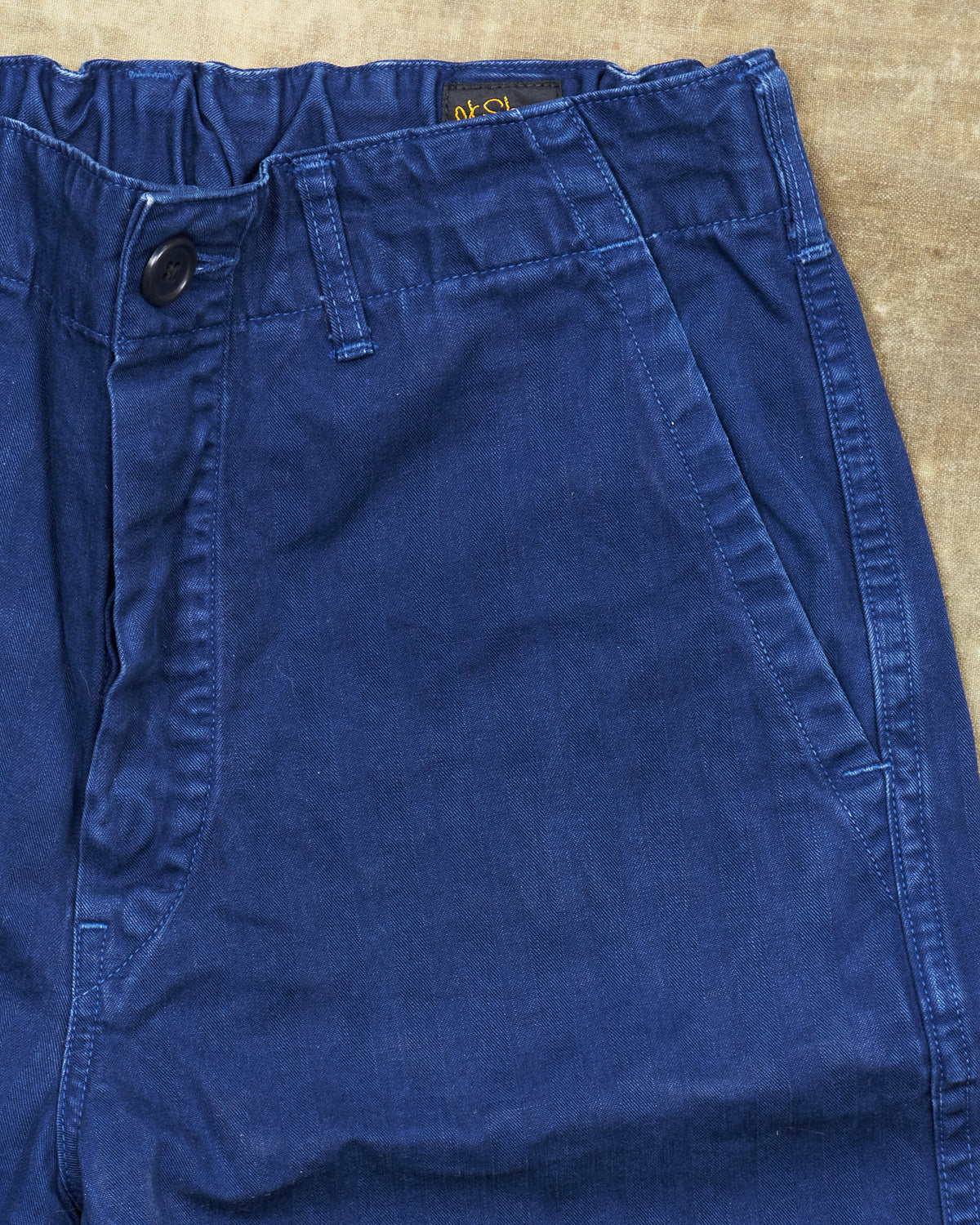 Second Hand OrSlow French Work Pants Navy HBT Twill Size EU XS / JPN 1