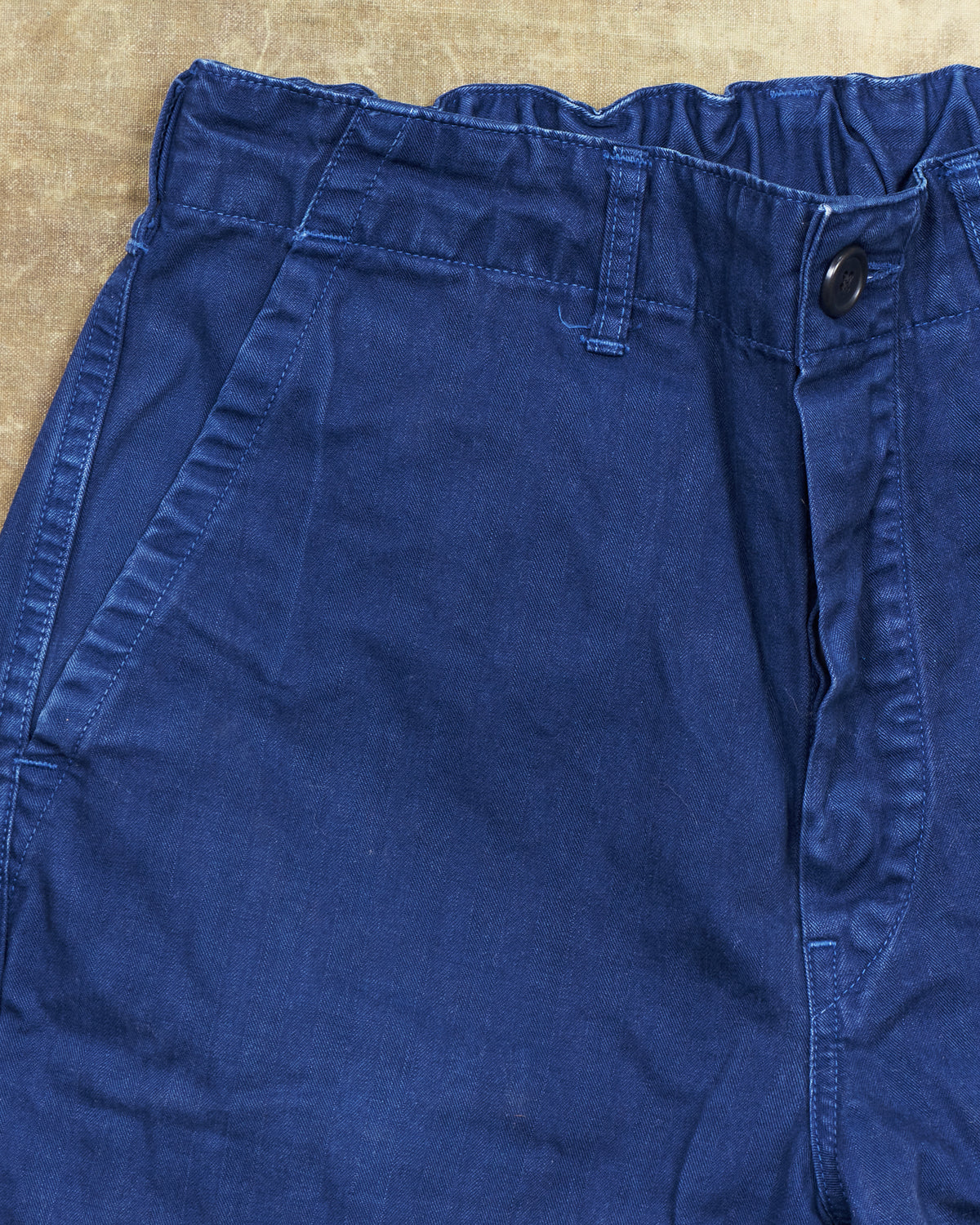 Second Hand OrSlow French Work Pants Navy HBT Twill Size EU XS / JPN 1