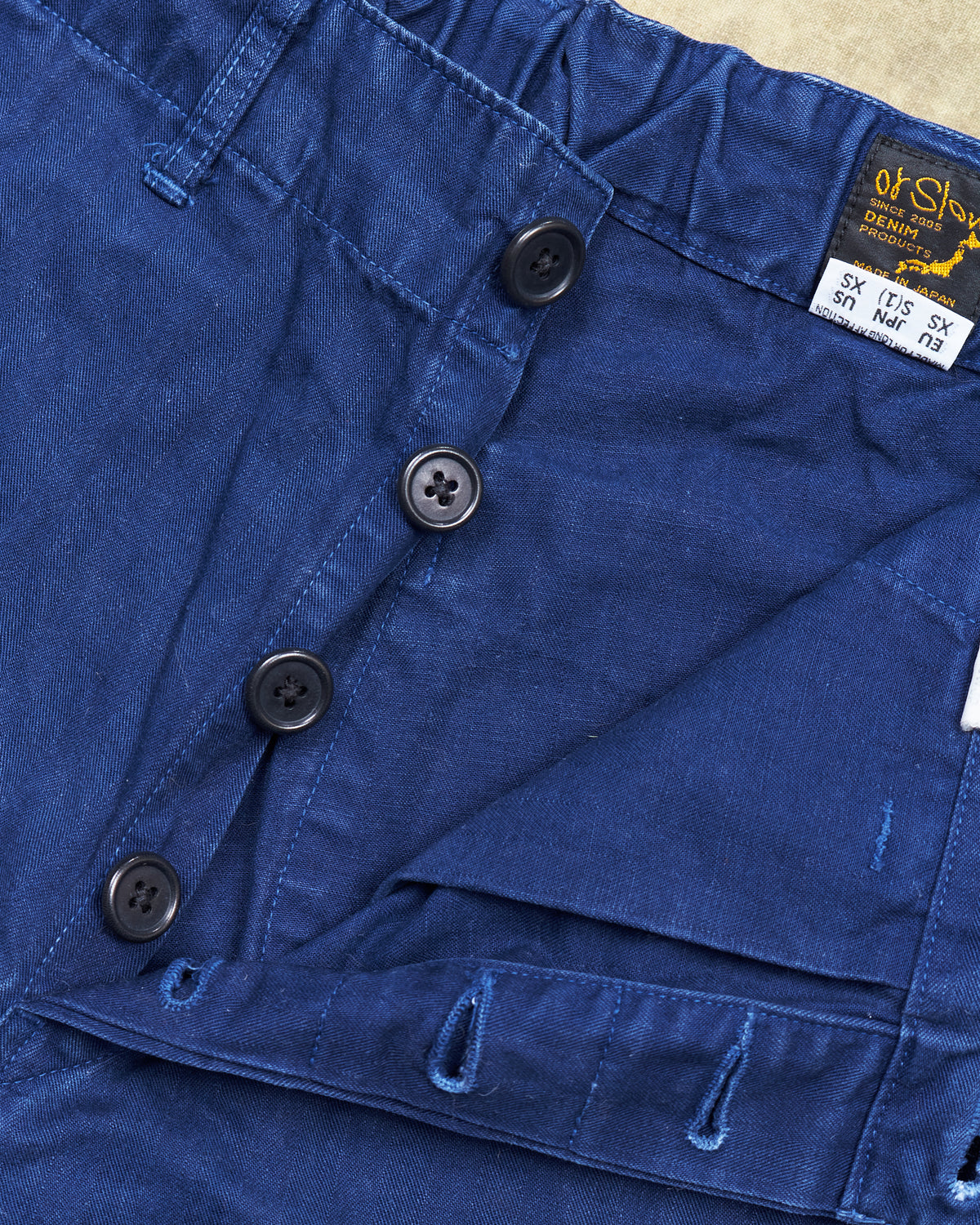 Second Hand OrSlow French Work Pants Navy HBT Twill Size EU XS / JPN 1