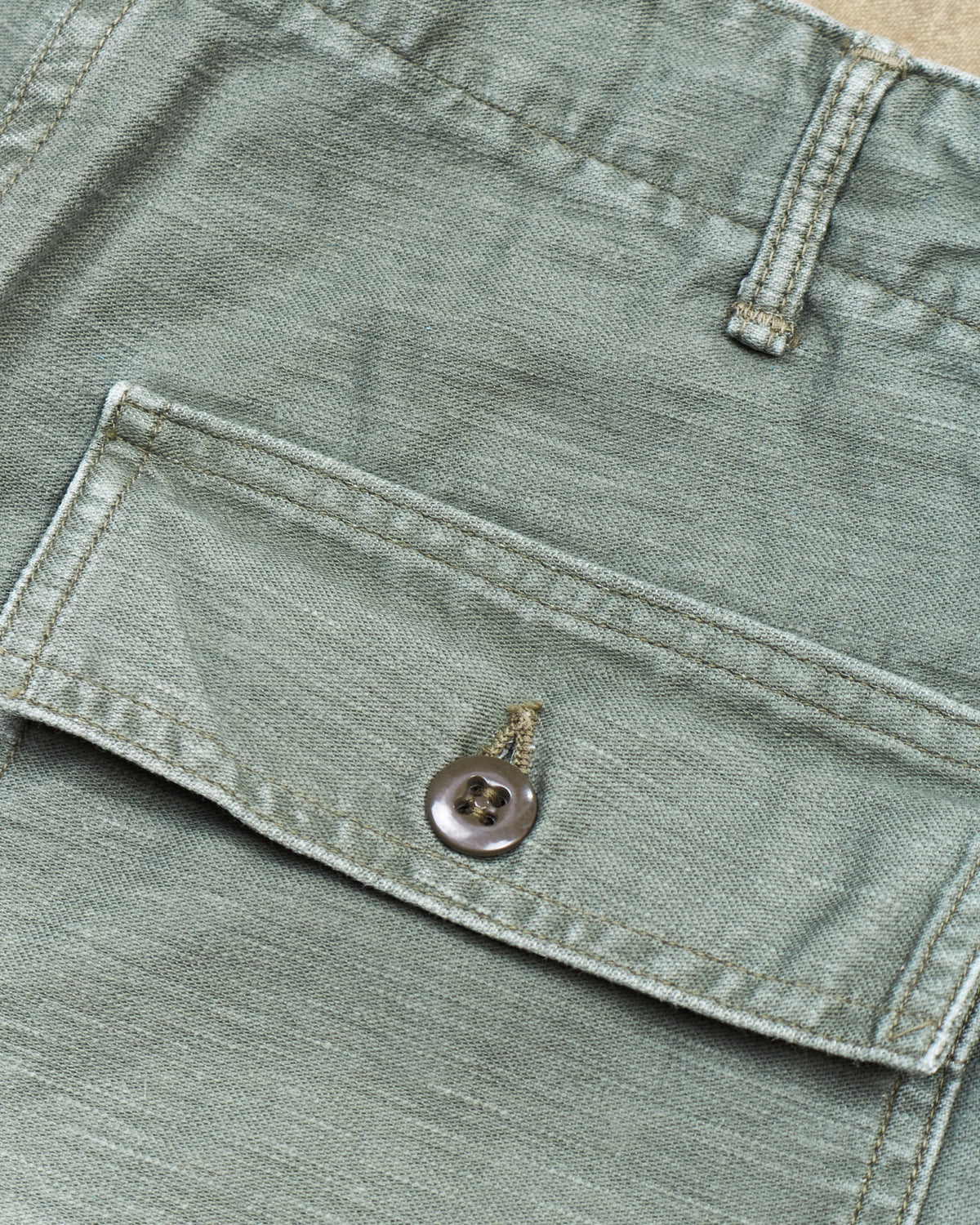 Second Hand OrSlow 5002 Fatigue Pants Green Size EU S / JPN 2