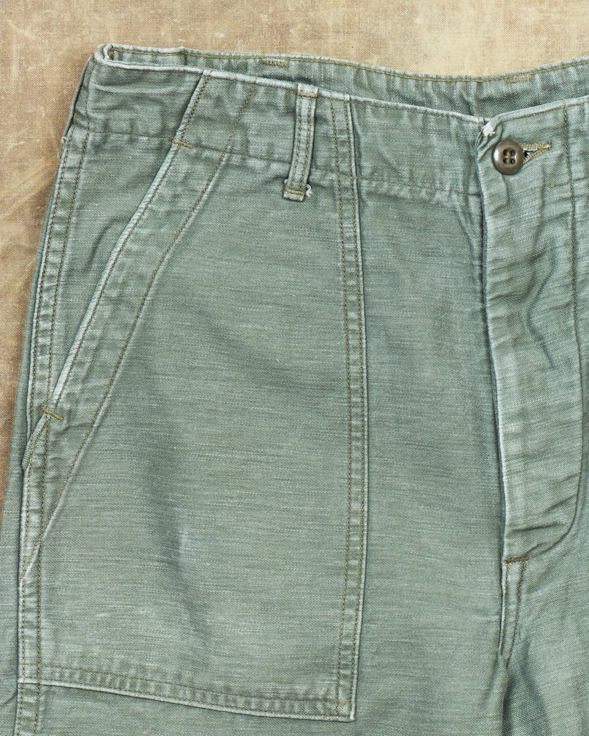 Second Hand OrSlow 5002 Fatigue Pants Green Size EU S / JPN 2