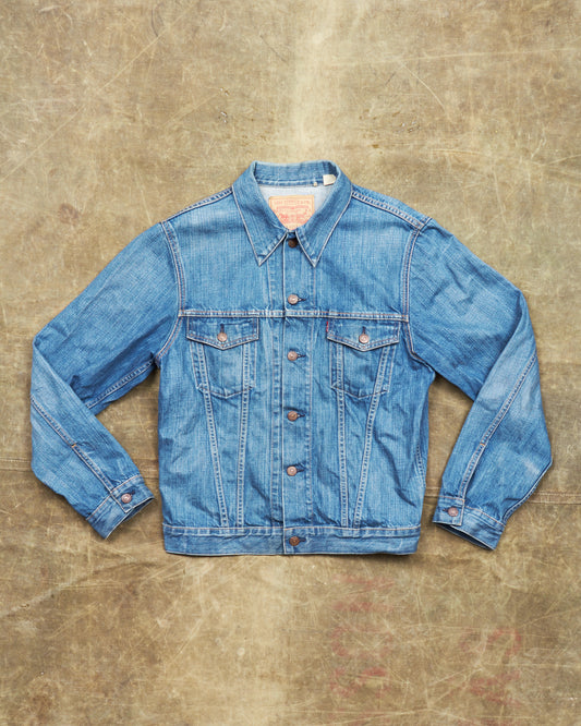 Second Hand Levi's Vintage Clothing 60's 70505-0217 Tiger Embroidered Denim Jacket