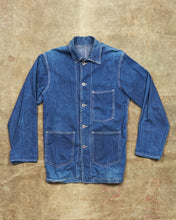 Vintage 40s Laurel Leaf Button Denim Work Jacket