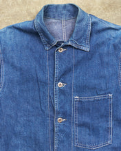 Vintage 40s Laurel Leaf Button Denim Work Jacket