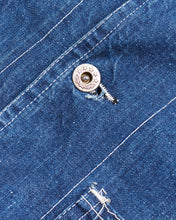 Vintage 40s Laurel Leaf Button Denim Work Jacket