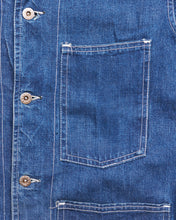 Vintage 40s Laurel Leaf Button Denim Work Jacket