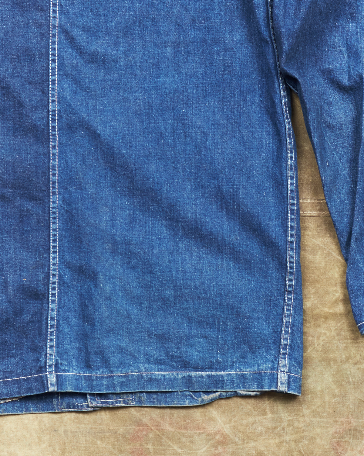 Vintage 40s Laurel Leaf Button Denim Work Jacket