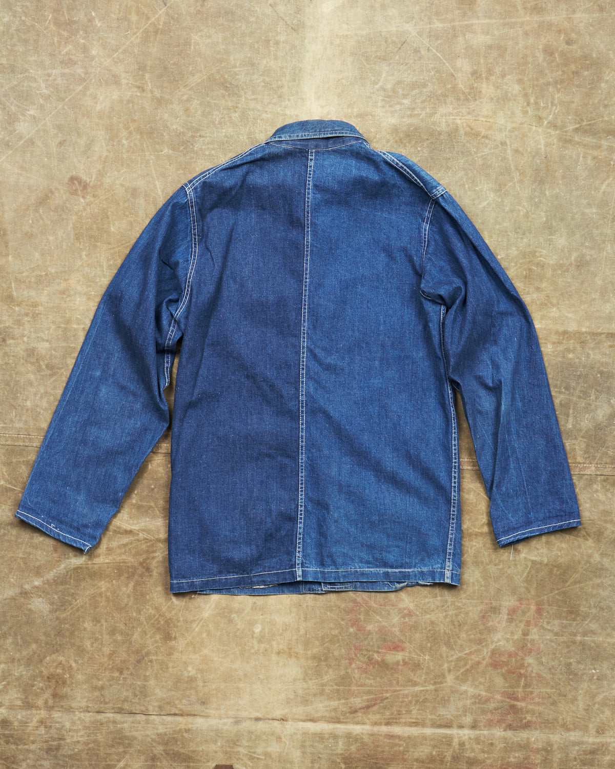 Vintage 40s Laurel Leaf Button Denim Work Jacket
