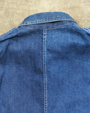 Vintage 40s Laurel Leaf Button Denim Work Jacket