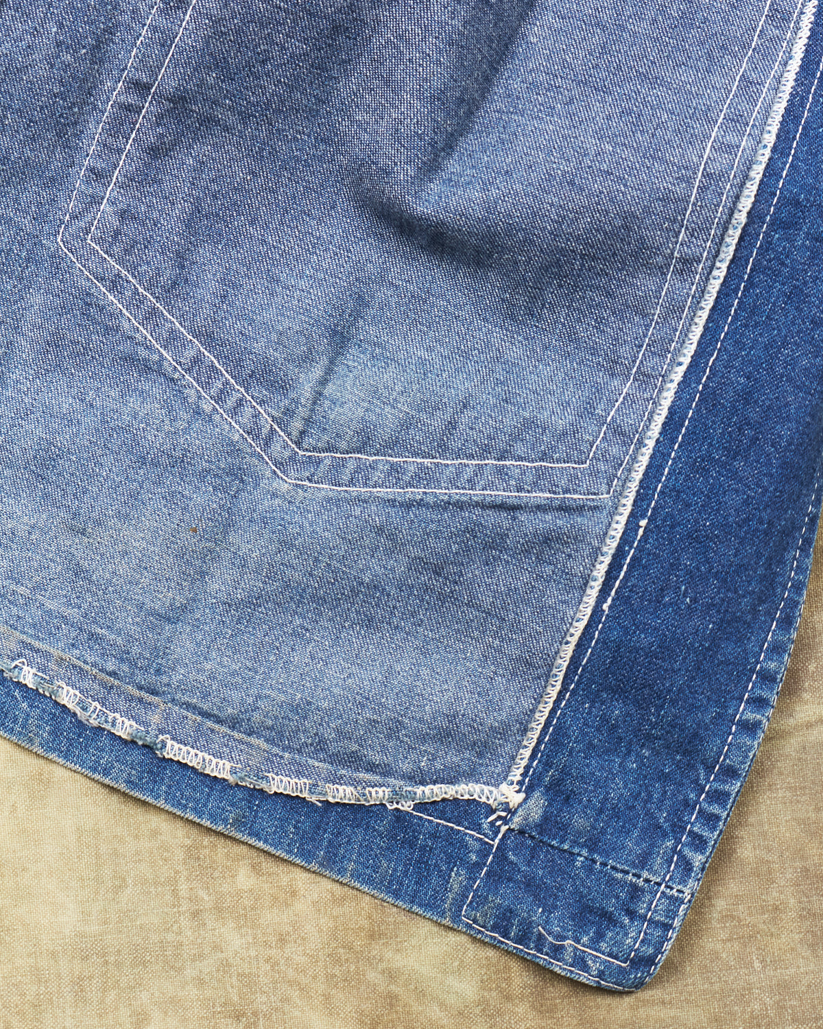 Vintage 40s Laurel Leaf Button Denim Work Jacket