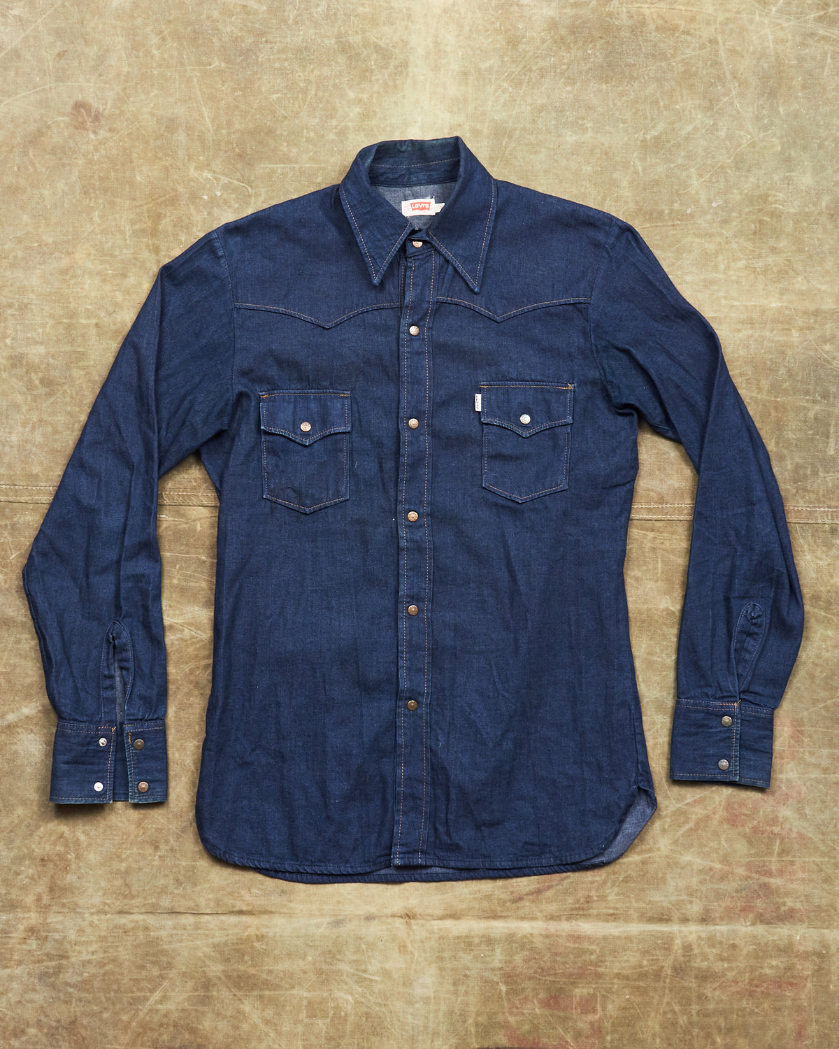 Vintage Levi's Big E Denim Shirt Size 16(L) Made in UK