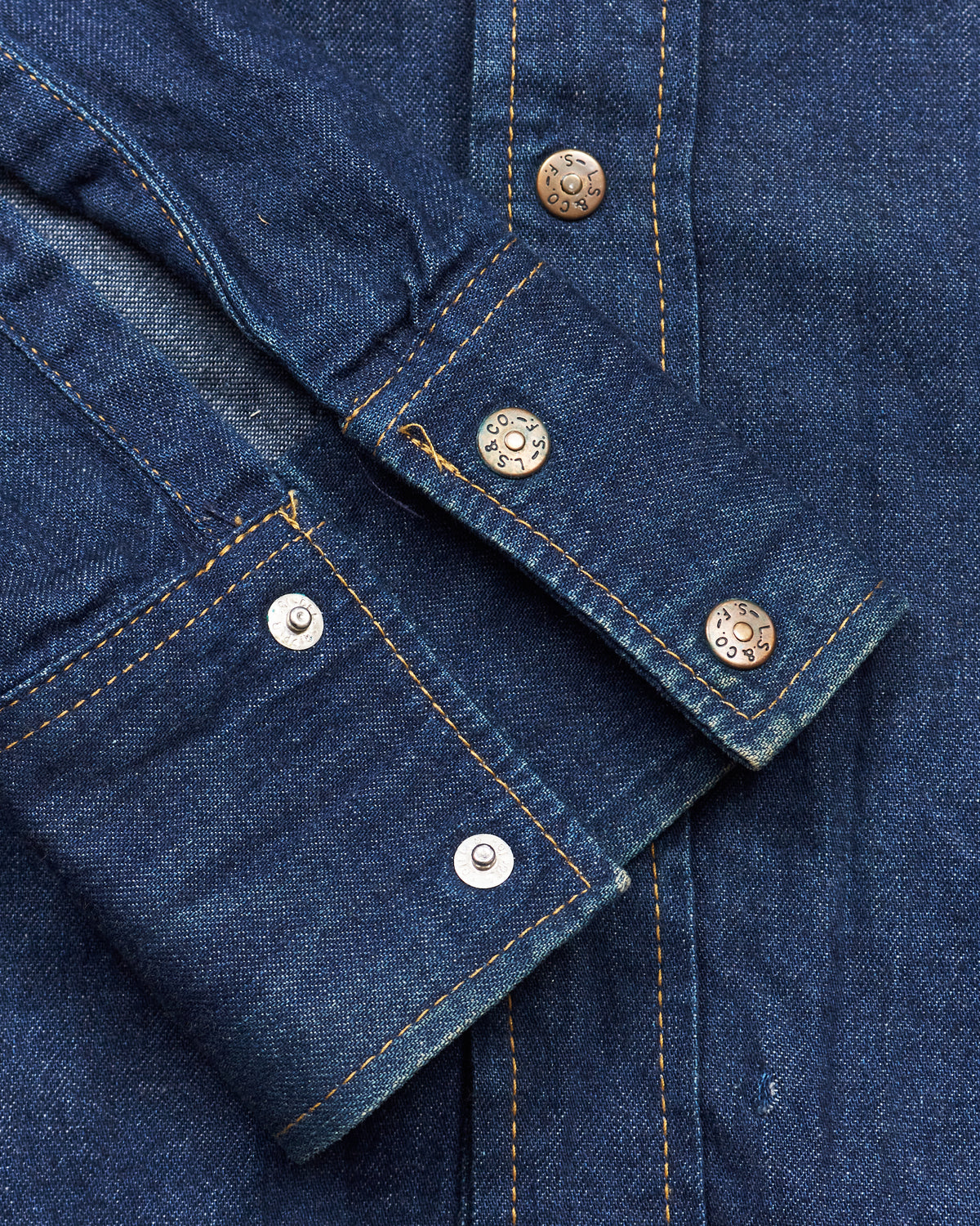 Vintage Levi's Big E Denim Shirt Size 16(L) Made in UK