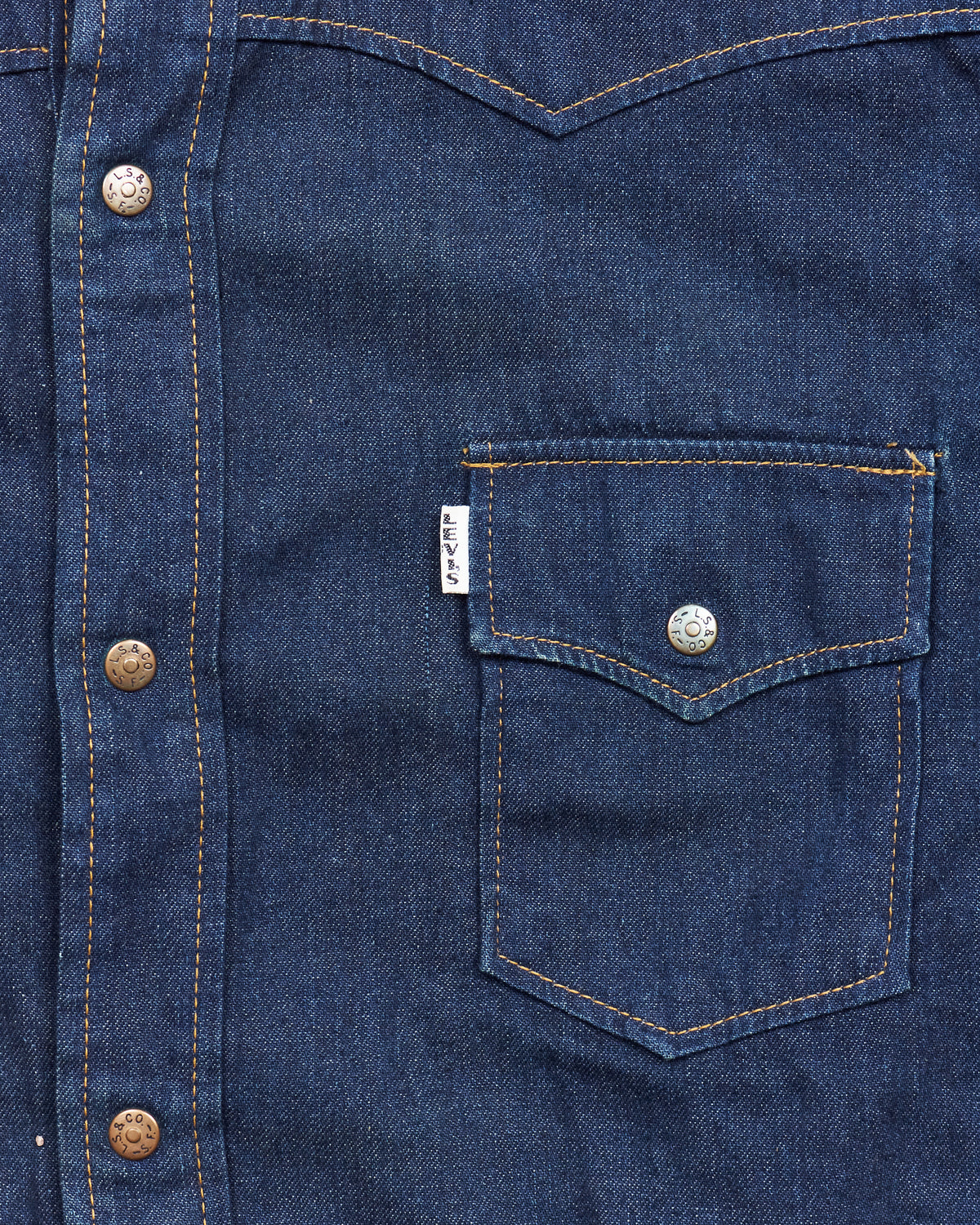 Vintage Levi's Big E Denim Shirt Size 16(L) Made in UK