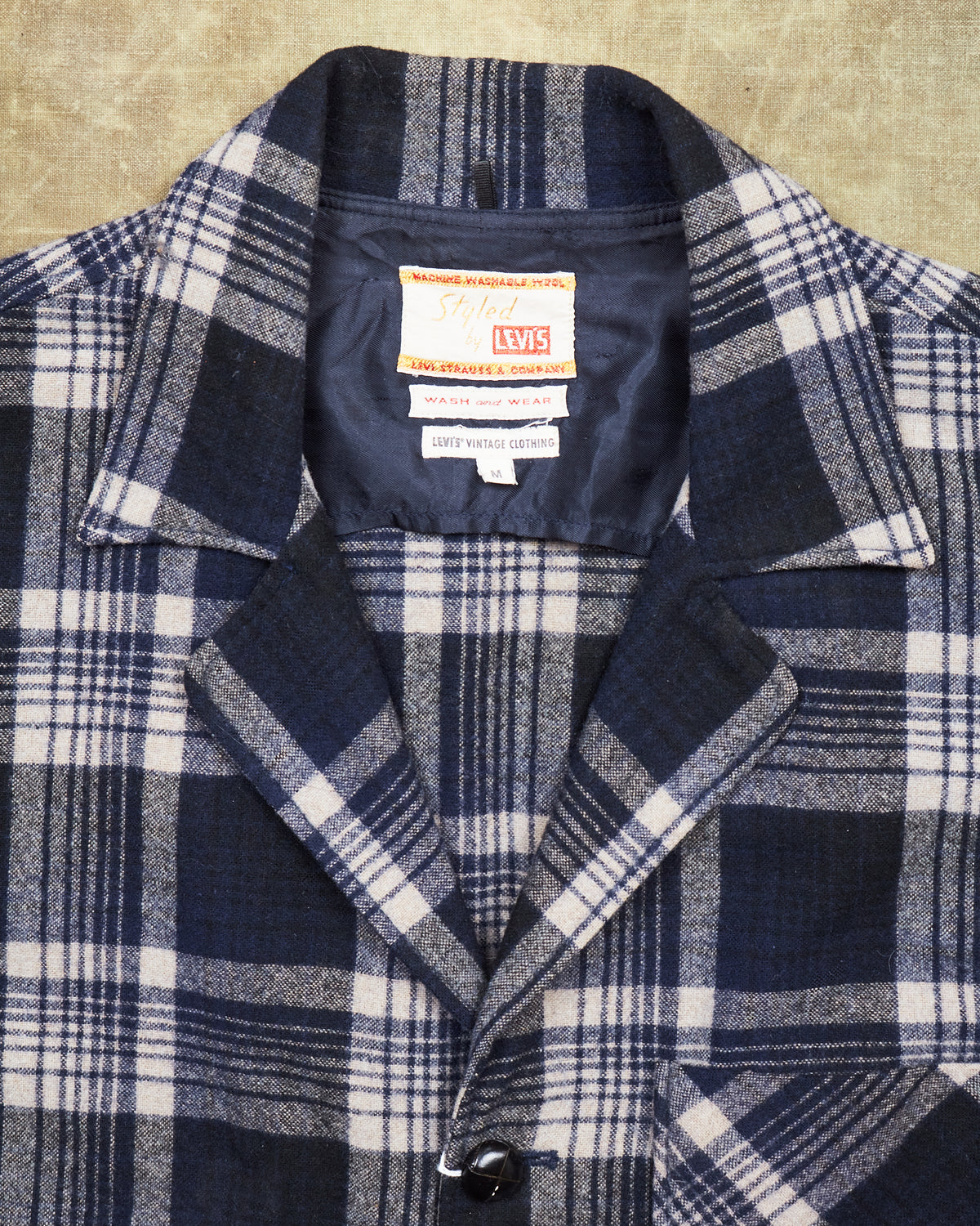 Second Hand Levi's Vintage Clothing Mackinaw Wool Car Coat Size M