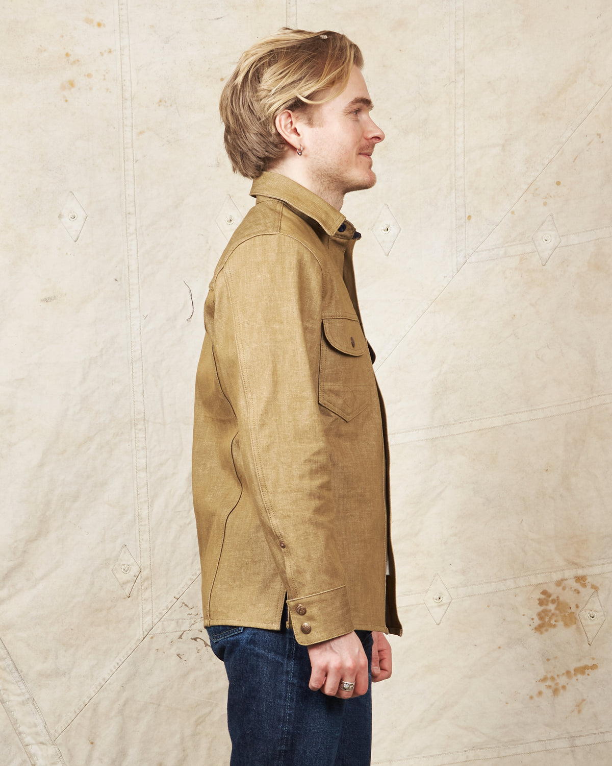 Indigofera Copeland Shirt Canjilon Broken Twill Beige