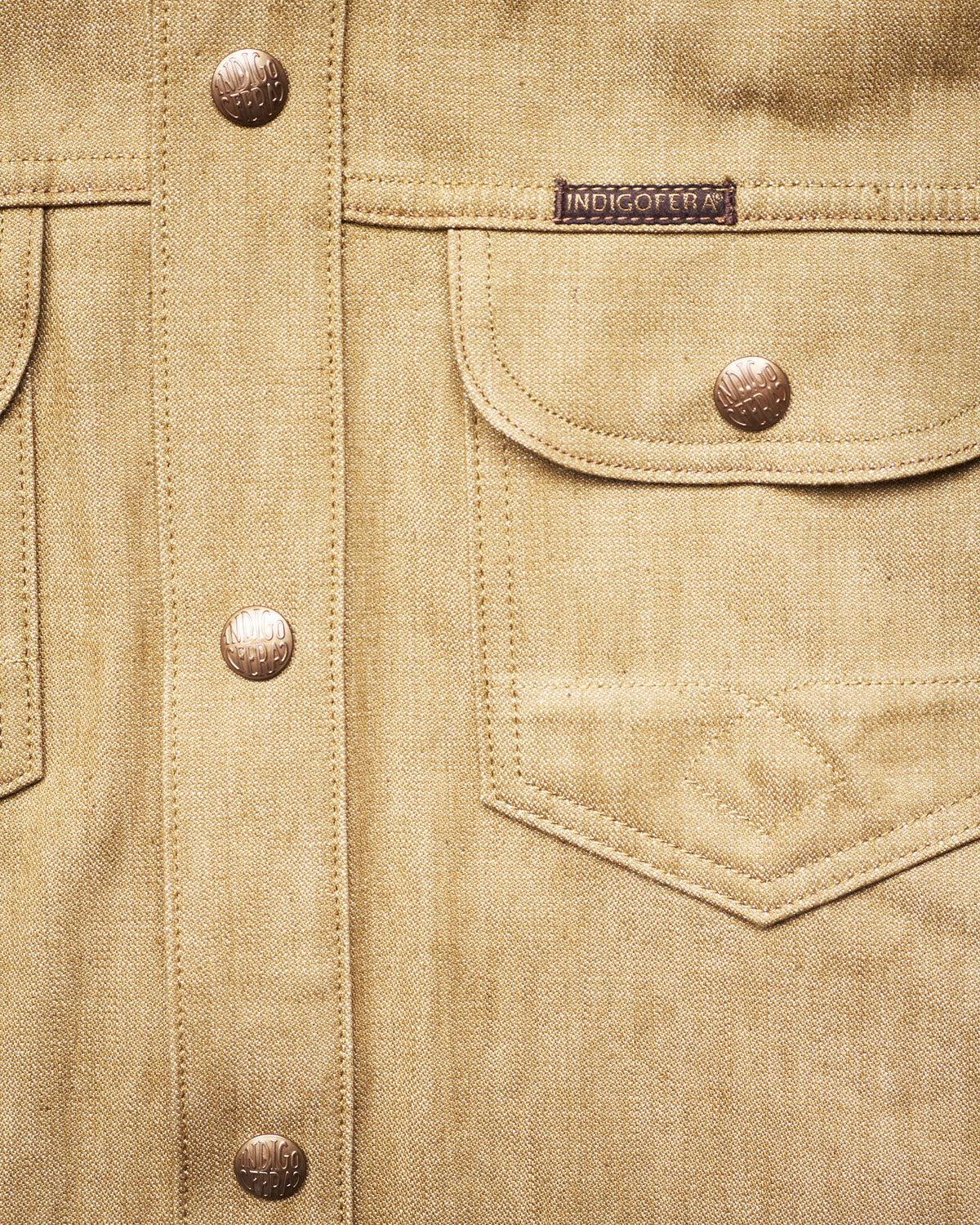 Indigofera Copeland Shirt Canjilon Broken Twill Beige