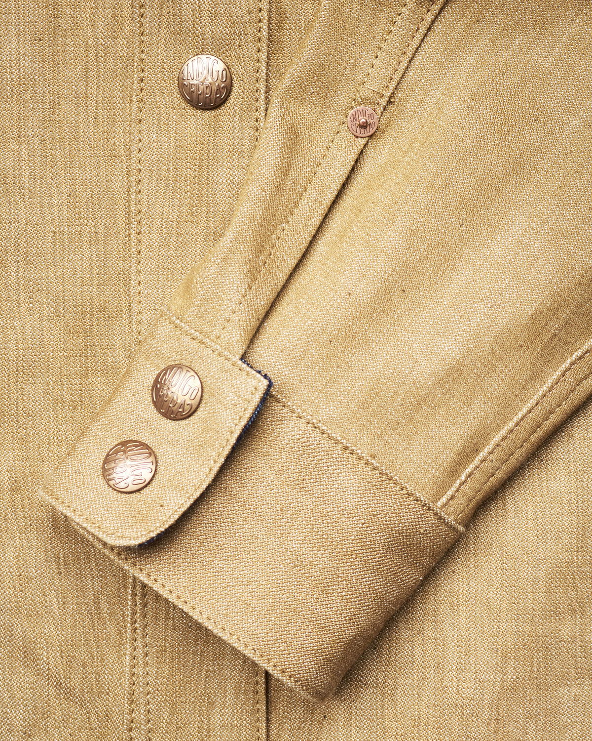 Indigofera Copeland Shirt Canjilon Broken Twill Beige