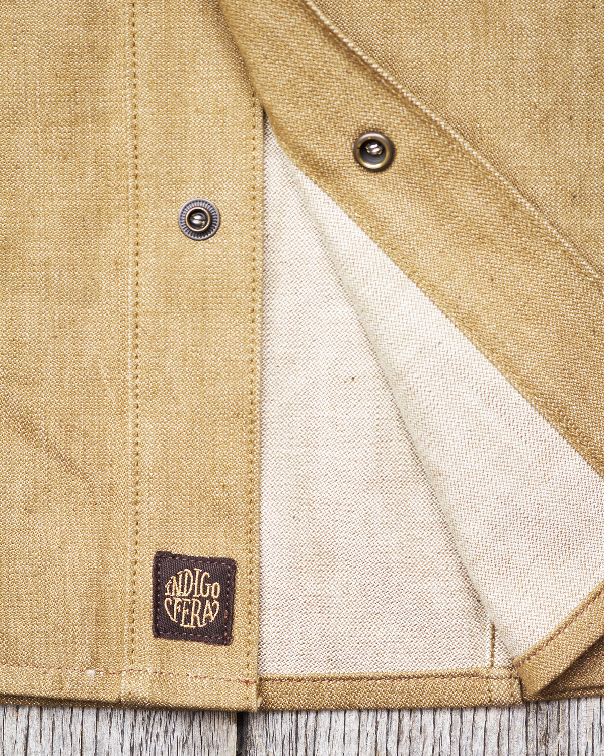 Indigofera Copeland Shirt Canjilon Broken Twill Beige