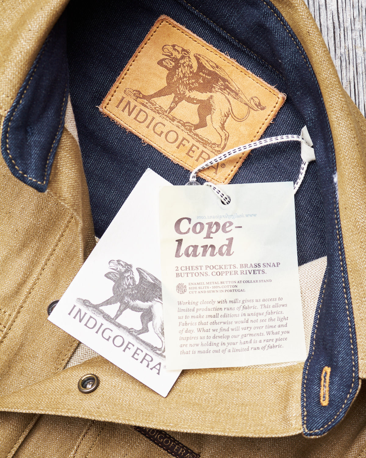 Indigofera Copeland Shirt Canjilon Broken Twill Beige