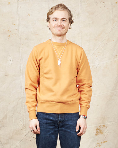 Buzz Rickson's Loopwheel Sweatshirt 4-Needle Orange BR65622