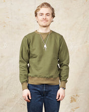 Buzz Rickson's Loopwheel Sweatshirt 4-Needle Olive