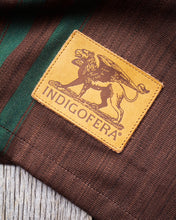 Indigofera Poncho Japanese Cotton/Wool Brown/Green